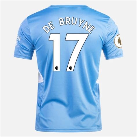 Manchester City Kevin De Bruyne 17 Heim Trikot 2021 2022 Kurzarm