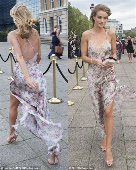 Rosie Huntington Whiteley Wears A Slip Dress To The Mands Summer Ball