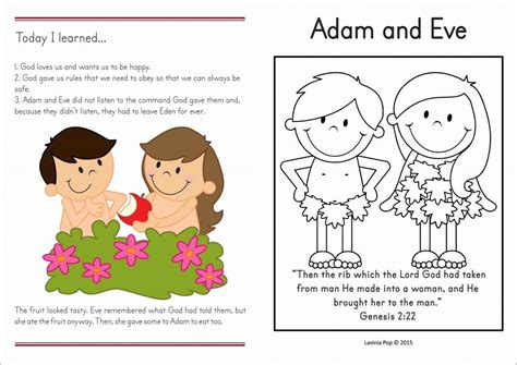 Sunday School Adam And Eve In My World Sunday School Preschool