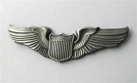 Usaf Air Force Large Basic Pilot Wings Lapel Pin Badge 2 Inches