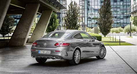 2017 Mercedes Benz C Class Coupe C300 Selenit Grey Rear Car Hd