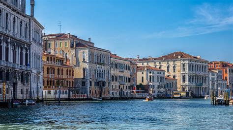 Venetian Street With Ancient Houses Stock Photo Image Of City