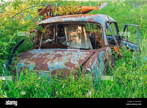 Abandoned Old Car Stock Photo Alamy