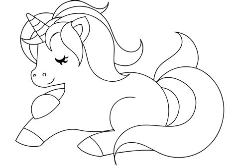 Unicorn Coloring Pages, 100 Black and White Pictures. Print ThemOnline!