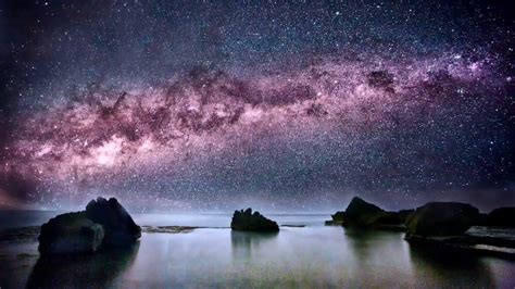 Night Sky Hd Beautiful Night On Earth Milky Way Galaxy Youtube