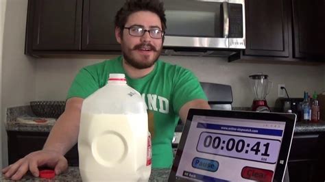 Gallon Milk Challenge Warning Vomit Alert Youtube