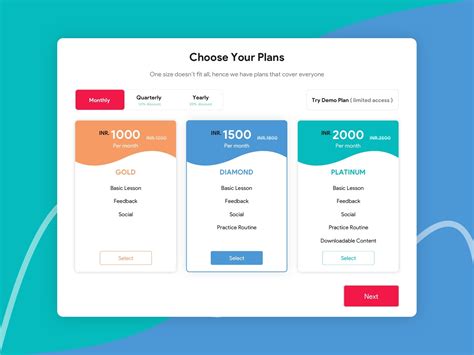 Choose Your Plans By Rakesh Patel On Dribbble