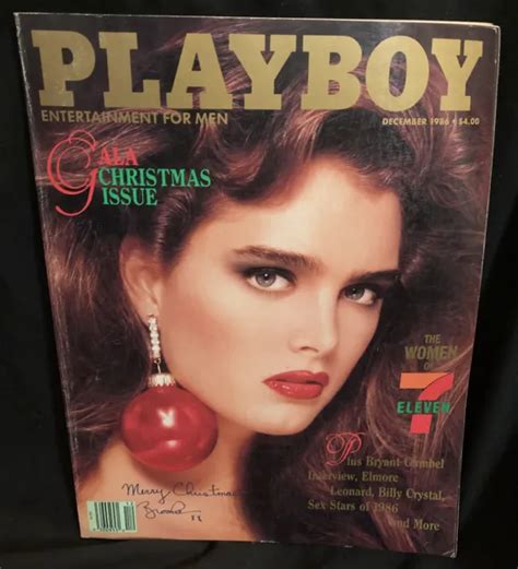 Playboy Magazine Dec1986 Actress Brooke Shieldsblue Lagoonjane The