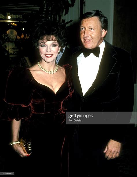 Joan Collins And Husband Ron Kass During 39th Annual Golden Globe