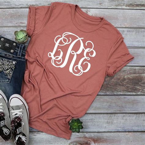 Monogram Shirt Monogram T Shirt Monogram Tshirt Personalized