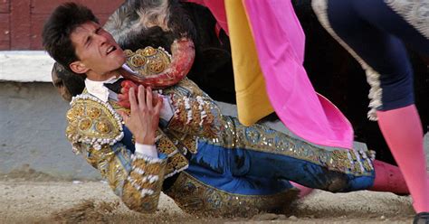 Watch This Bullfighter Get Savagely Gored Through The Throat In His