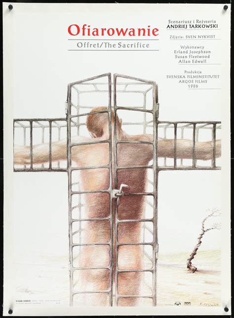The Sacrifice Offret Movie Poster 1987 Polish B1 26x38