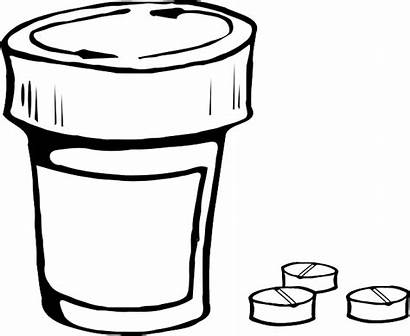 Bottle Prescription Clipart Medicine Drugs Medication Pills