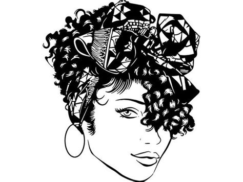 Black Woman Turban Head Wrap Diva Classy Lady Nubian Queen Etsy