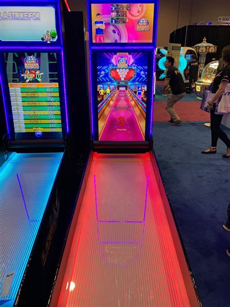 LED Glowing Bowling Alley & Virtual Screen · Arcade Game Rental