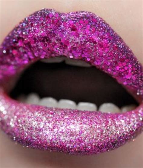 Glittering Pink Lips Glitter Lips Pink Lips Lip Art