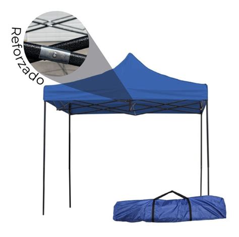 Carpa Toldo 3x3 Bolso Reforzado Plegable Impermeable Meses Sin