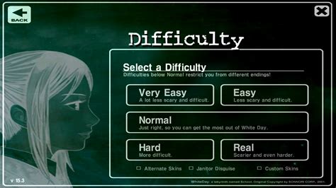 Difficulty Modes | The School: White Day Wiki | FANDOM powered by Wikia