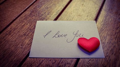 I Love You Text In Square Paper With Red Heart 4k Hd I Love Wallpapers