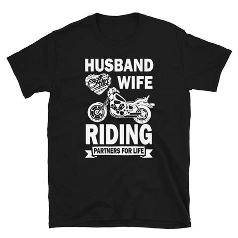 Husband And Wife Motorcycle Shirt Husband And Wife Riding Partners For