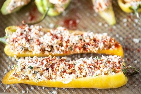 this easy cheesy stuffed banana peppers recipe is packed full of italian sausage … stuffed