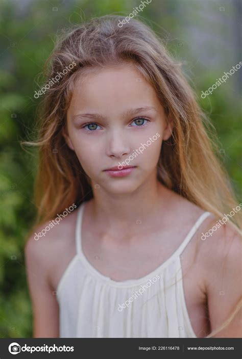 Portrait Little Girl Outdoors Summer Stock Photo By ©zagorodnaya 226116478
