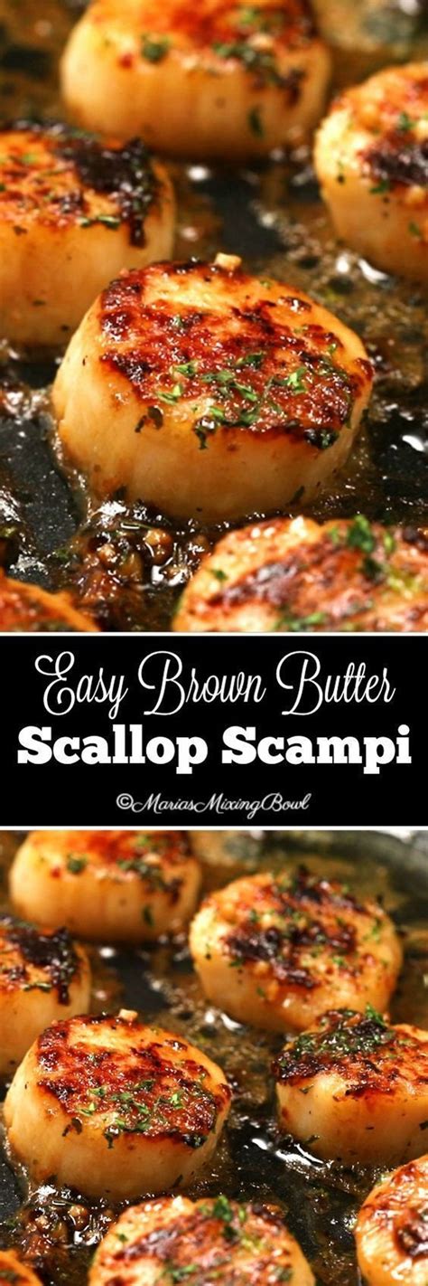 Low carb recipes are essential for a keto diet! Brown Butter Scallops | Recipes, Scallop recipes, Seafood ...