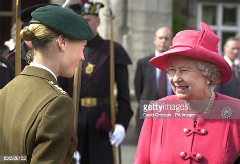 Britains Queen Elizabeth Ii Meets Capt Philippa Tattersall The