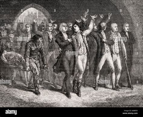 The Girondins Leaving The Revolutionary Tribunal 1793 Stock Photo Alamy