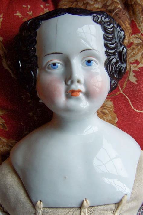 9 Head Large 30 China Head Doll W Unusual Face Hairstyle From