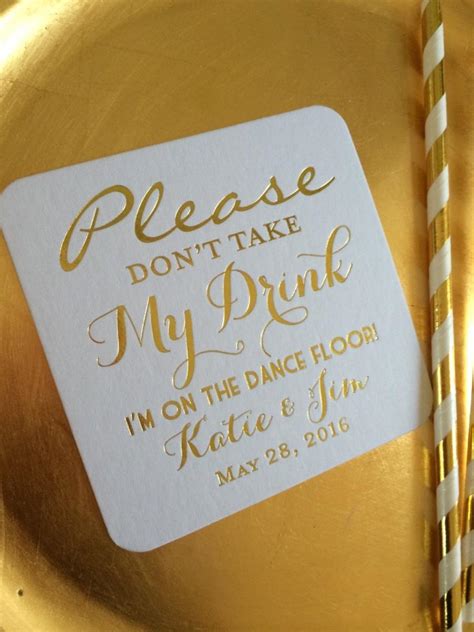 Please Dont Take My Drink Im Dancing Coasters Coaster Personalized