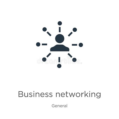 Business Networking Icon Vector Trendy Flat Business Networking Icon