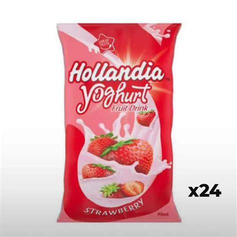 Hollandia Yoghurt Strawberry 90ml Vitamin Rich Energy Boost For Ghanaians