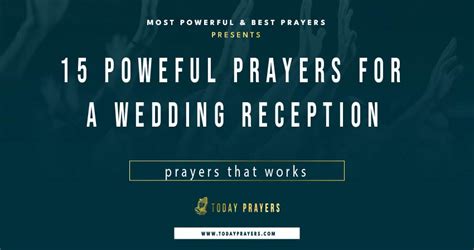 15 Powerful Prayers For A Wedding Reception Today Prayers