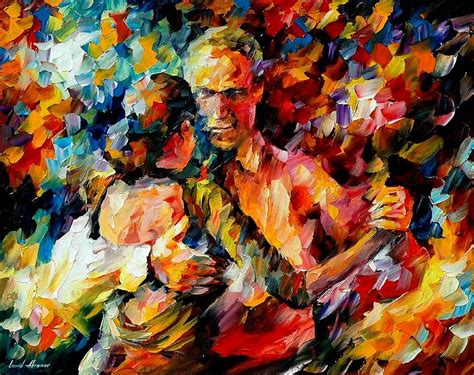 Leonid Afremov Tango Art Tango Music Man Woman Painting