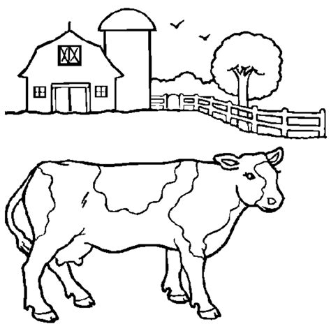 Dairy Cow Coloring Pages Coloring Home