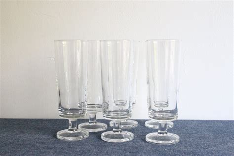 Set Of 6 French Vintage 70s Luminarc Cavalier Clear Glass Etsy