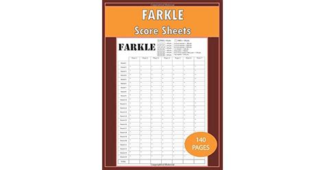 Farkle Score Sheets Ultimate Book Of Card Games Farkel Party