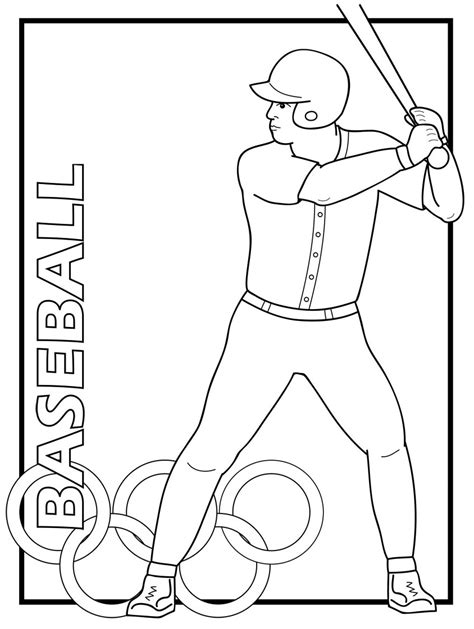 Coloring pages with athletes contain huge amounts of energy, strength and faith in success. olympic-rio-2016-baseball_coloring_pages