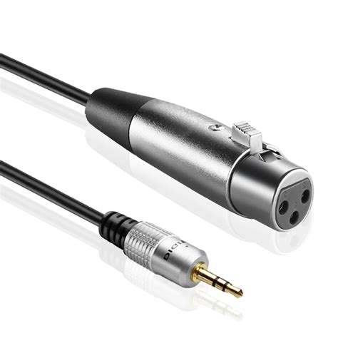 35mm Trs To Xlr Male To Female Mono Microphone Adapter