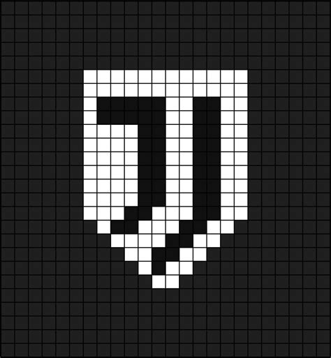 A Pixel Art Template Of The Juventus Football Club Short For Fc Logo