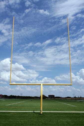 American Football Field Goal Posts Stock Photo Download Image Now