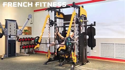 French Fitness Fsr90 Functional Trainer Smith And Squat Rack Machine