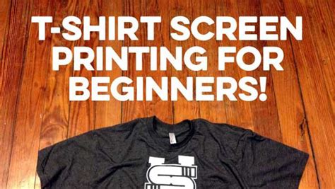 Screen Printing On T Shirt How To Do It Professionally At Home