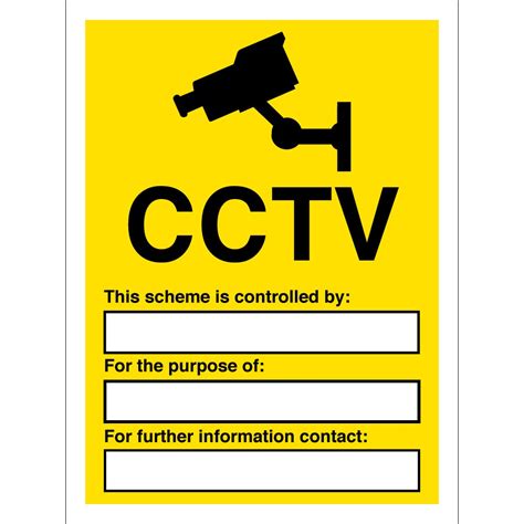 Cctv Printable Signage