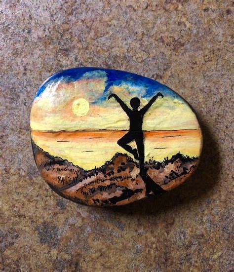 5/8'' plug wedges feather shims concrete rock stone splitter hand tool splitting. Hand painted rock by Inspirationrocks4u sunset Yoga pose ...