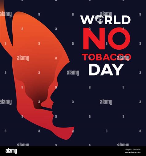 World No Tobacco Day Text Background Greeting Card Or Poster For