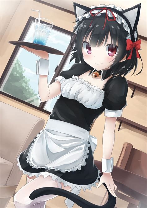 Maid Maid Outfit Nekomimi Anime Girls Anime Original