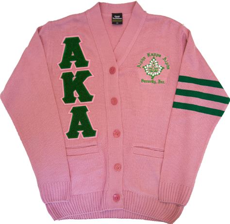 Alpha Kappa Alpha Sorority Pink Cardigan Sweater