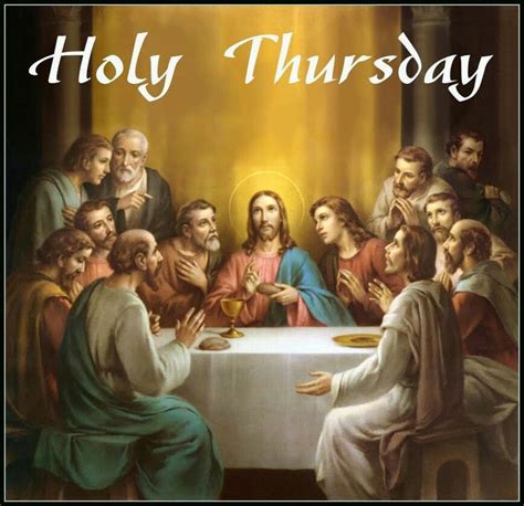 On Holy Or Maundy Thursday In An Upper Room Jesus And His Disciples